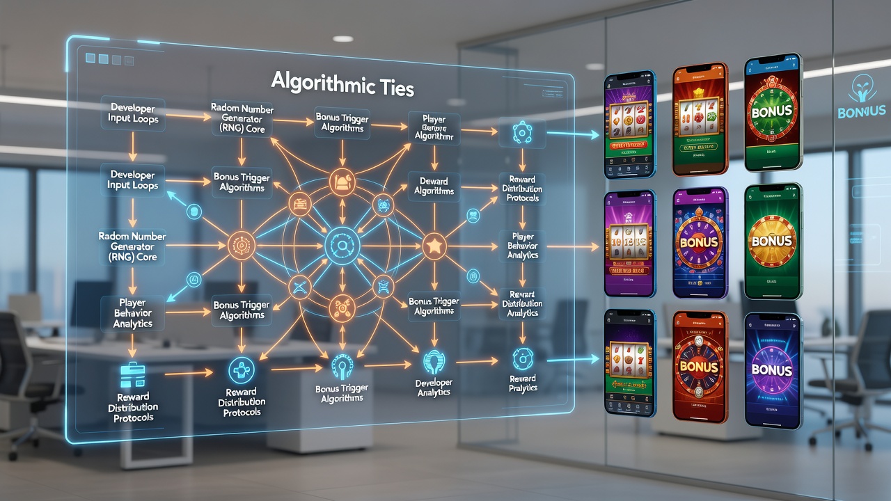 Diagram showing RNG integration with mobile bonus mechanics