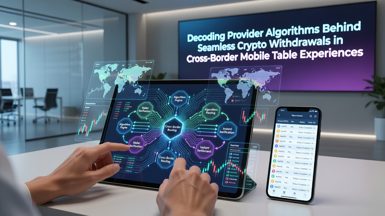 Mobile table game interface displaying crypto withdrawal options across international borders