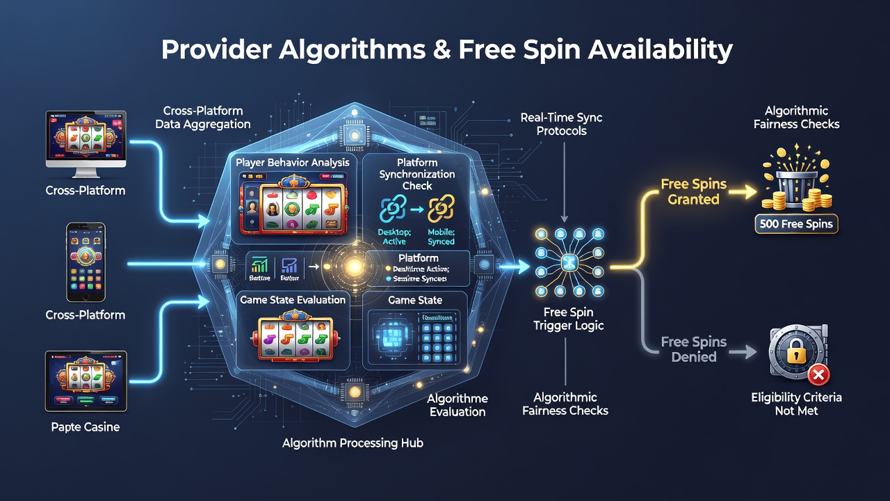 Data flow diagram illustrating algorithm connections between casino platforms and bonus allocation