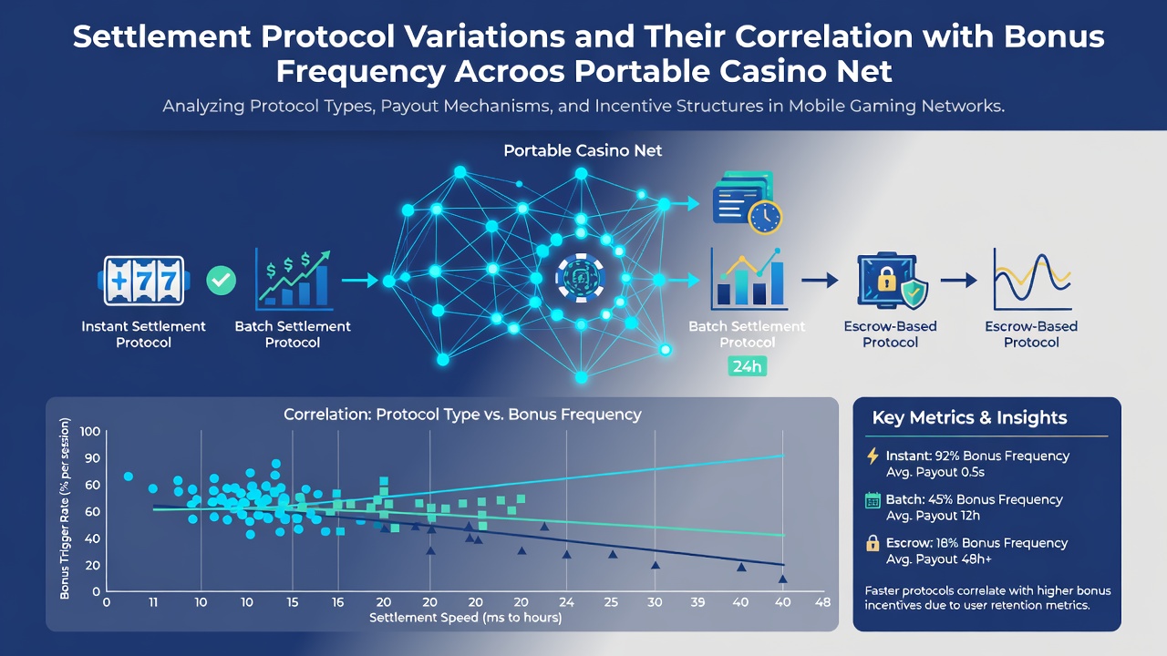 Chart showing bonus frequency data points across different settlement protocols in portable casino networks during 2026